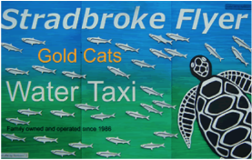 Stradbroke Flyer fast water taxi passenger boat to North Stradbroke Island